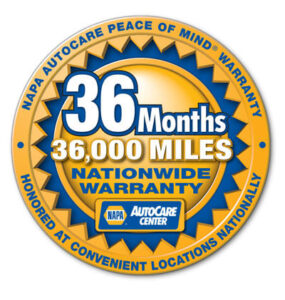 3 Year / 36,000 Mile Nationwide Warranty